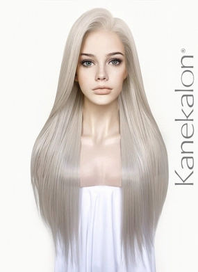 Ash Blonde Straight 13" x 6" Lace Top Kanekalon Synthetic Hair Wig LFS029