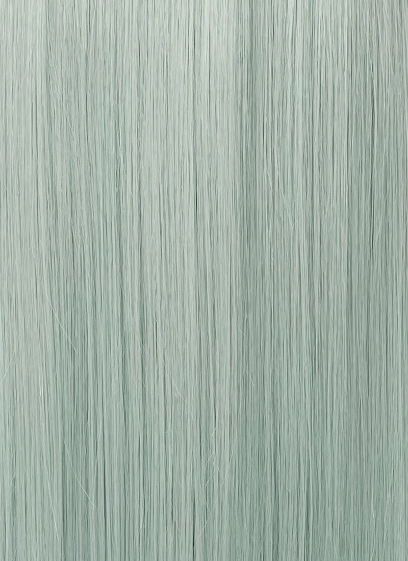 Ash Light Green Straight Lace Front Kanekalon Synthetic Wig LF3327