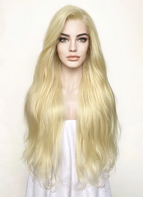Blonde Straight Lace Front Synthetic Wig LF1314