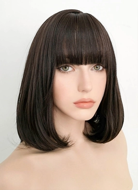Brunette Straight Bob Synthetic Wig NS077