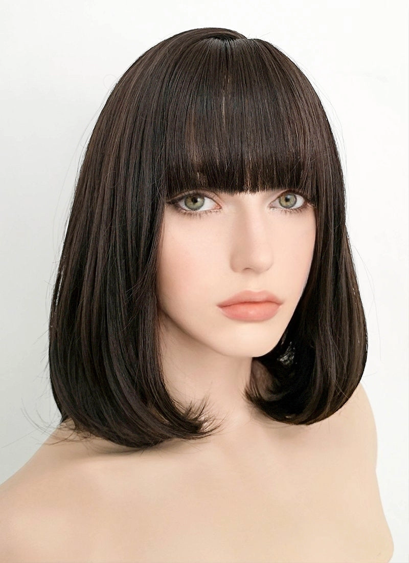 Brunette Straight Bob Synthetic Wig NS077