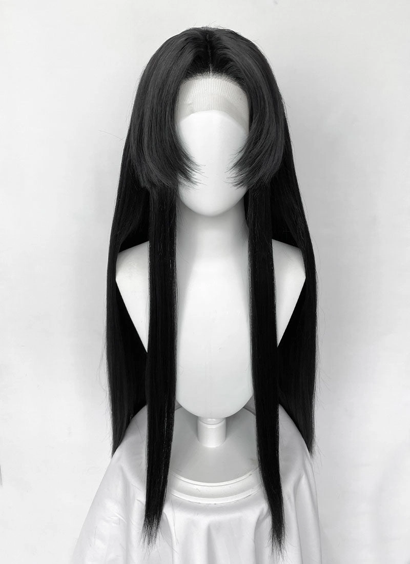Demon Slayer: Kimetsu no Yaiba Kanae Kocho Yaki Natural Black Straight Lace Front Synthetic Wig LF8050