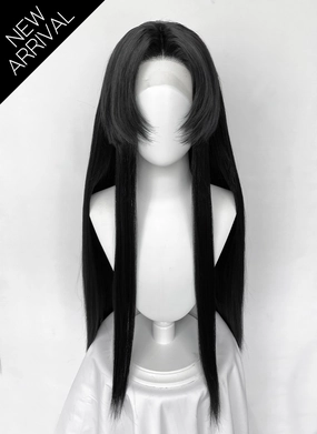 Demon Slayer: Kimetsu no Yaiba Kanae Kocho Yaki Natural Black Straight Lace Front Synthetic Wig LF8050