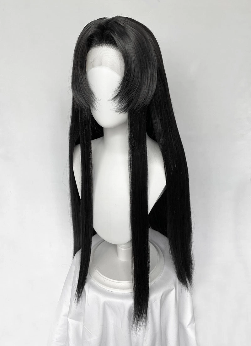 Demon Slayer: Kimetsu no Yaiba Kanae Kocho Yaki Natural Black Straight Lace Front Synthetic Wig LF8050