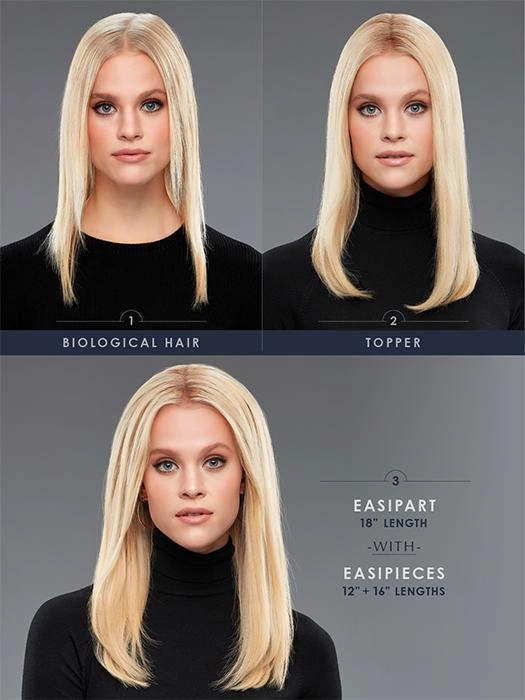 EasiHair - EasiPieces 16'' L x 9" W (#788) - Human Hair