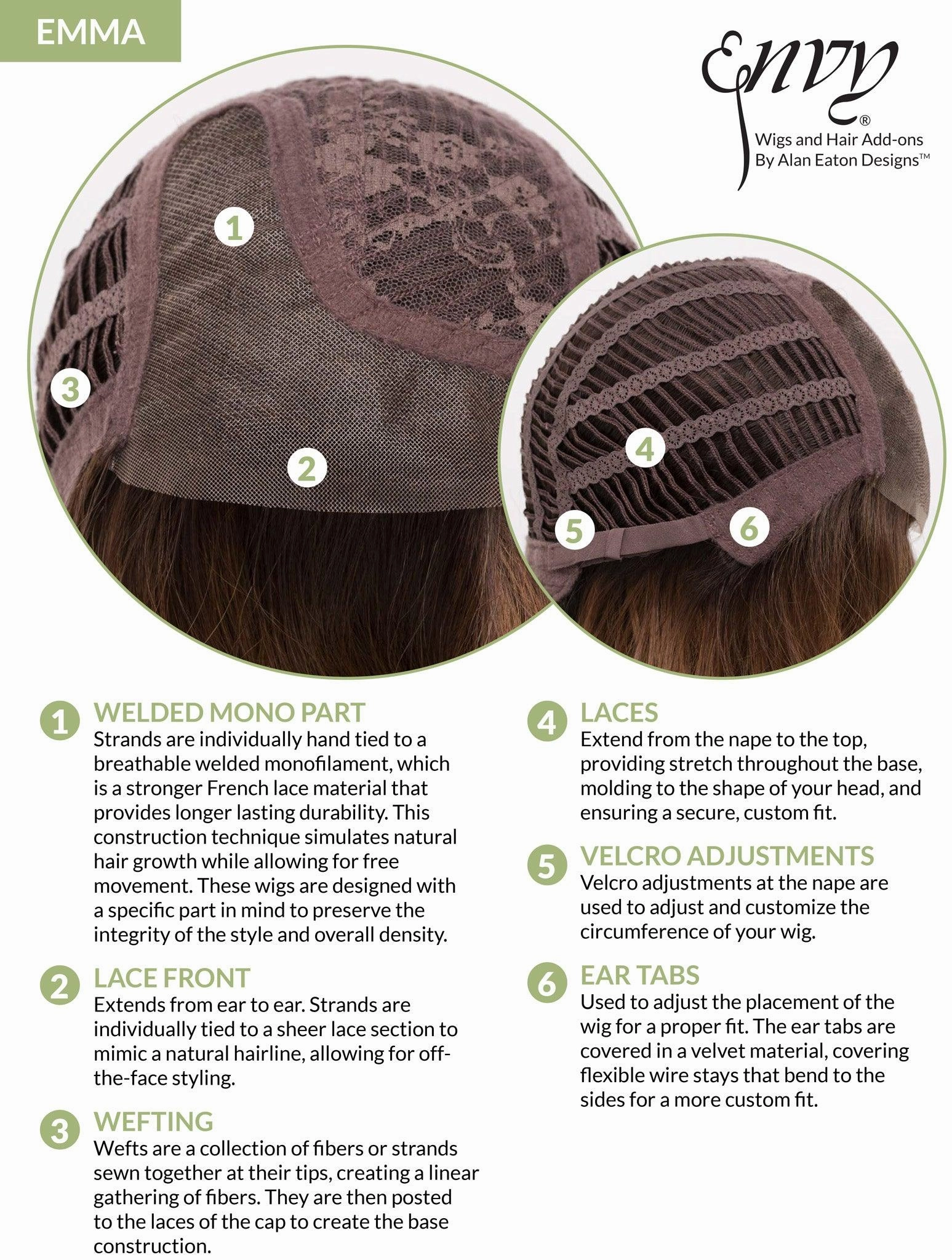 Emma Wig by Envy | Human Hair Blend (Lace Front)