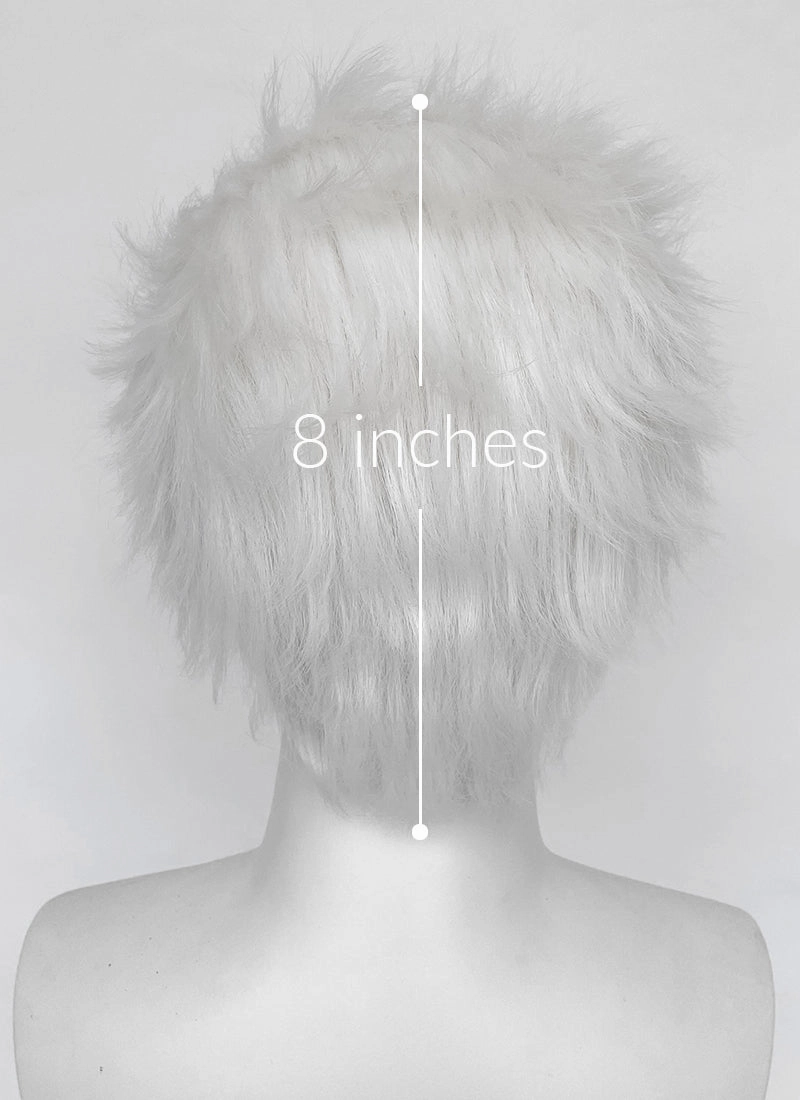 Fate/Stay Night Archer White Wavy Lace Front Synthetic Men's Wig LF6074