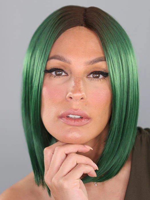 Green IRL | Synthetic Lace Front Wig (Mono Part)