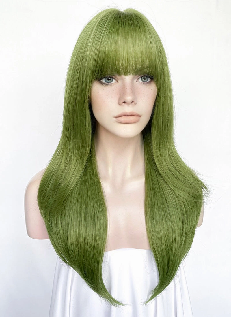 Green Straight Synthetic Hair Wig NS523