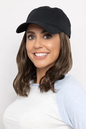 Henry Margu Wigs_ & Hat - Wavy Hat Black (#8270)