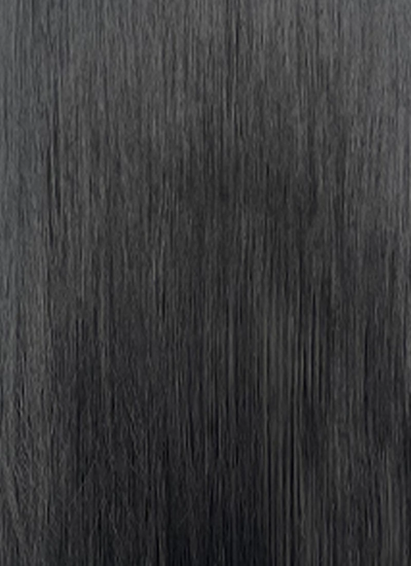 Jet Black Straight Lace Front Synthetic Hair Wig With Fuffy Bang LF8053