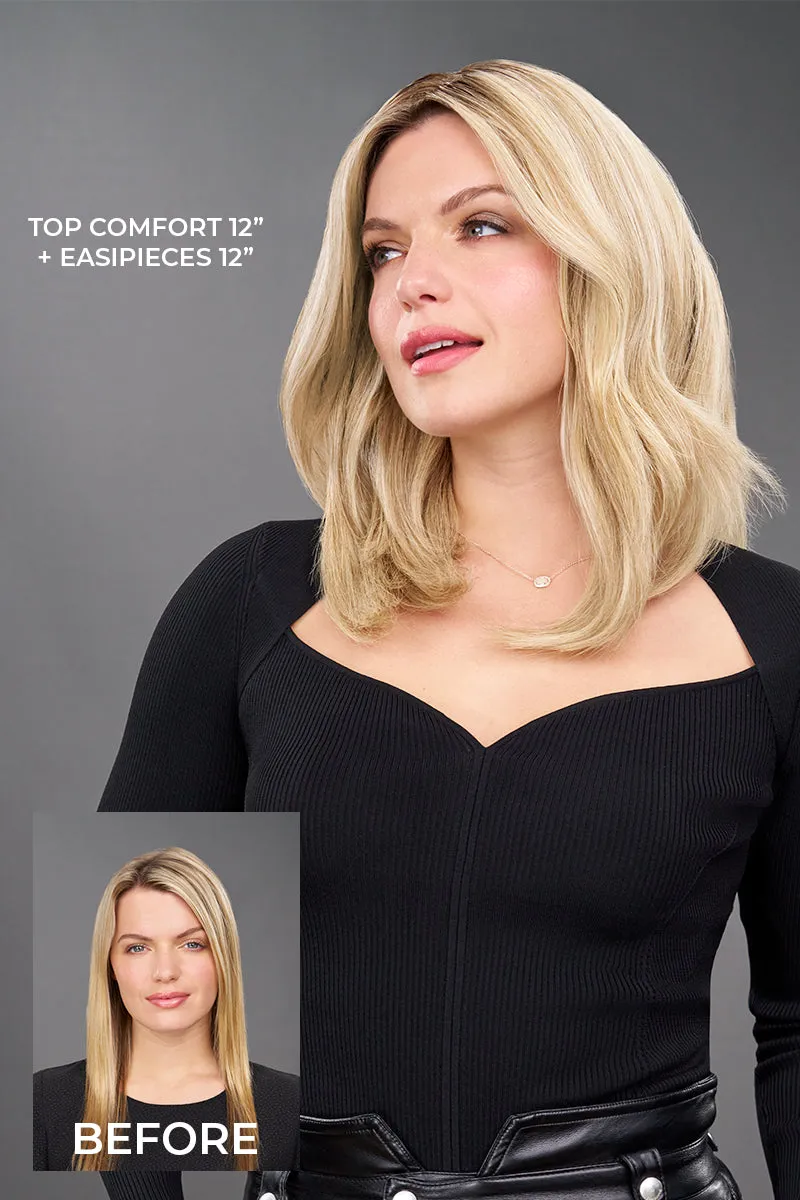 Jon Renau Toppers - Top Comfort 12" (#6007) - Remy Human Hair