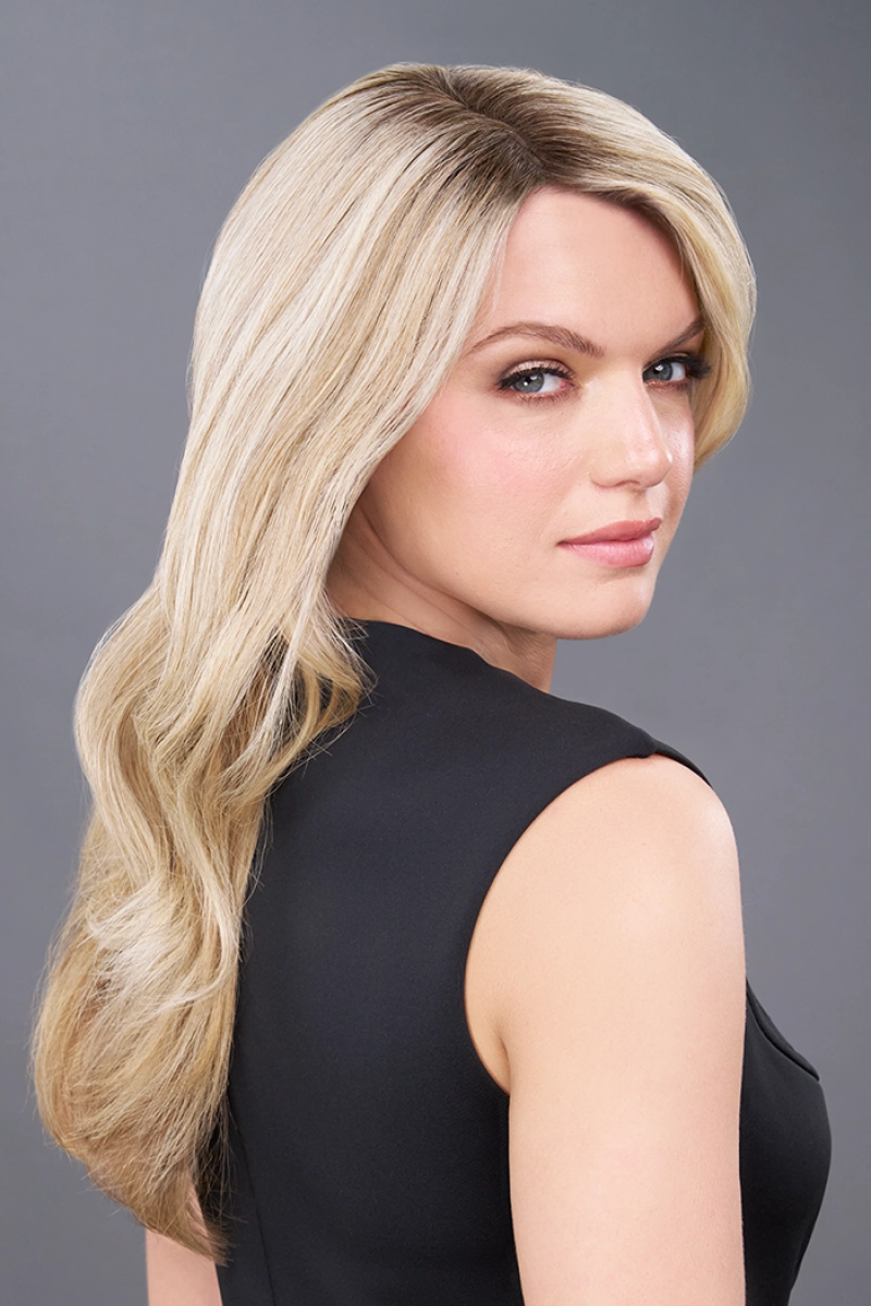 Jon Renau Toppers - EasiPart Medium 18" (#819) - Remy Human Hair
