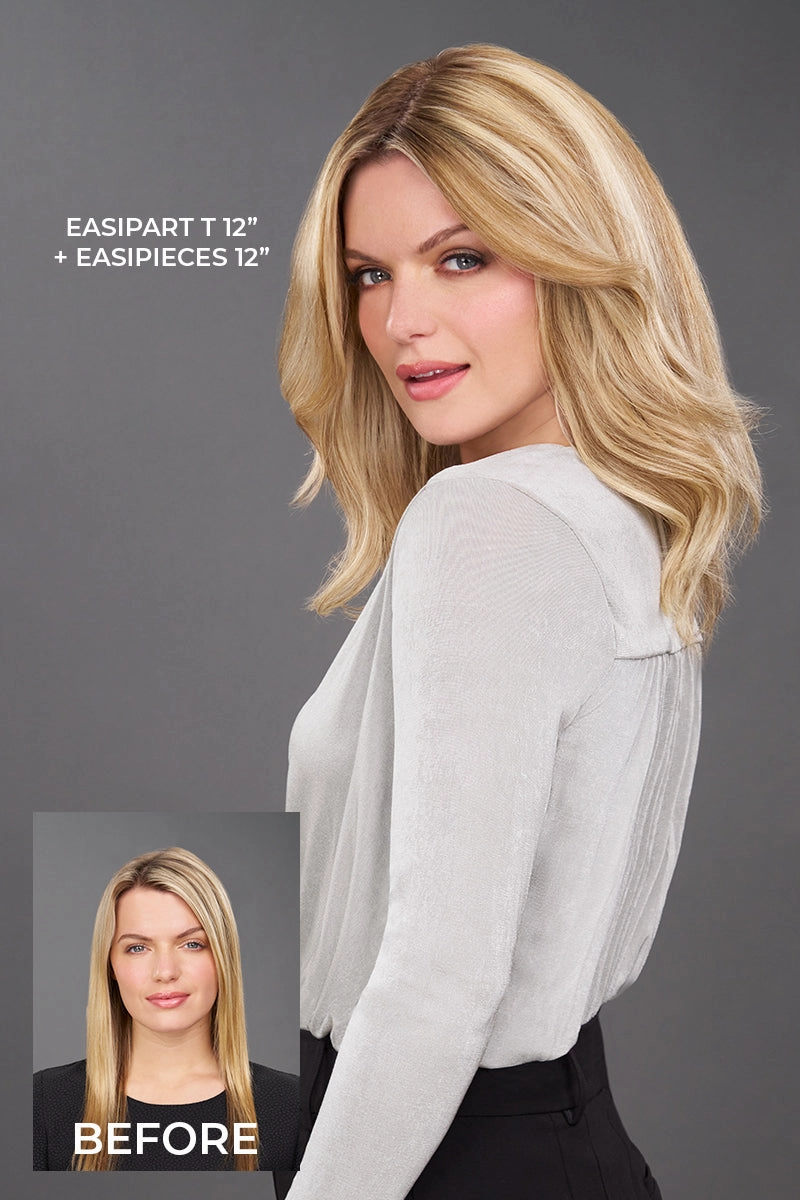 Jon Renau Toppers - EasiPart T 12" (#820) - Remy Human Hair