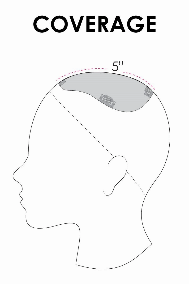 Jon Renau Toppers - EasiPart XL 18 (#735) - Remy Human Hair