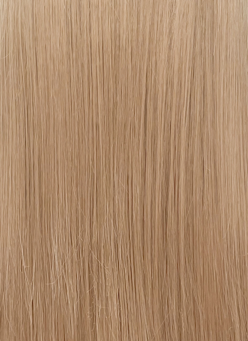 Pastel Peach Pink Straight Lace Front Kanekalon Synthetic Hair Wig LF3350
