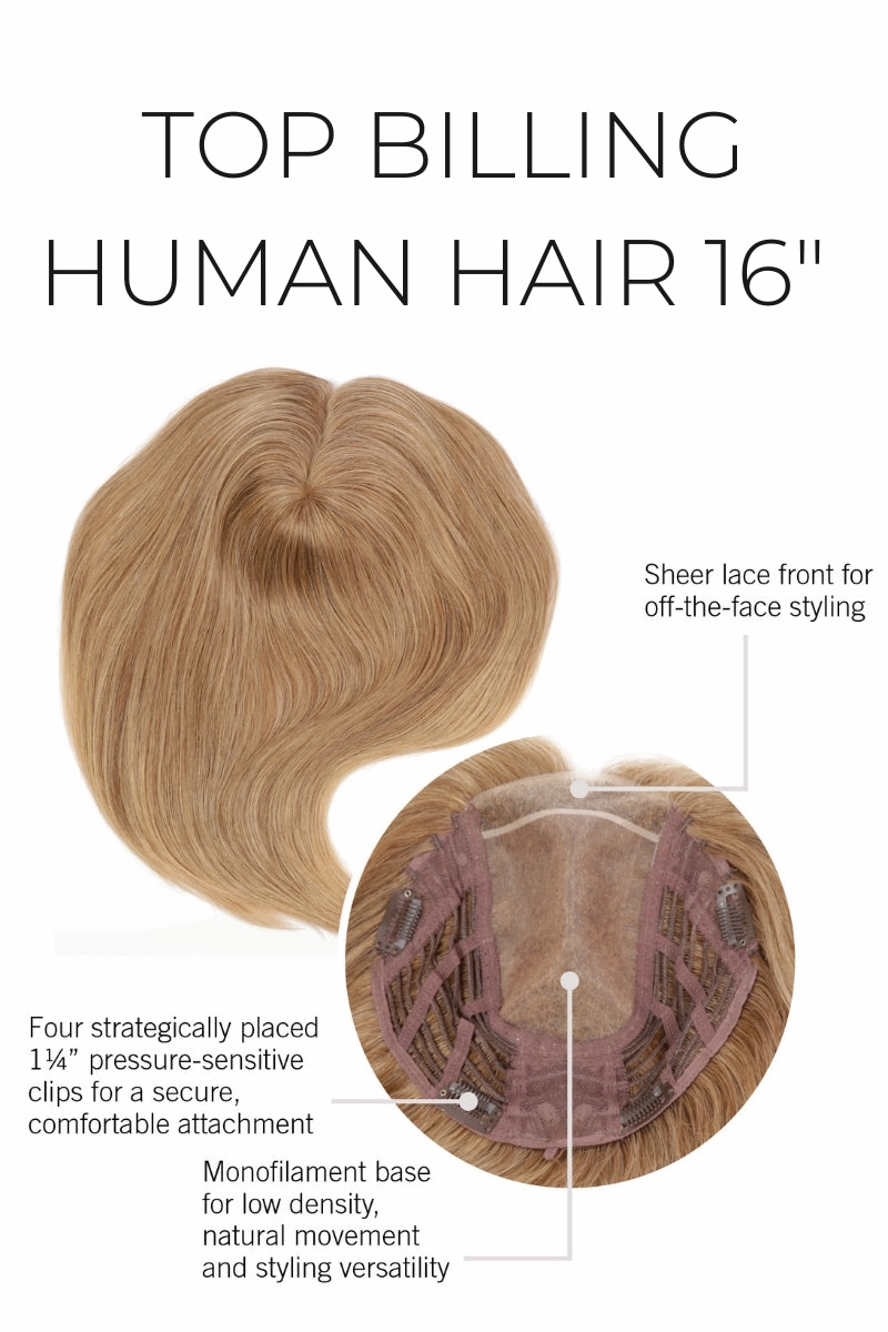 Raquel Welch Toppers - Top Billing 16" Human Hair