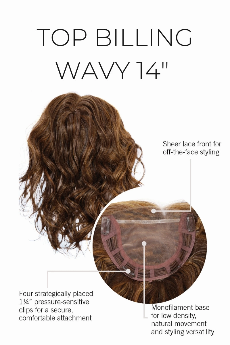 Raquel Welch Toppers - Top Billing Wavy 14"