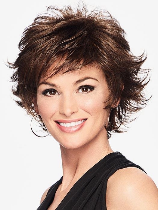 textured flip wig