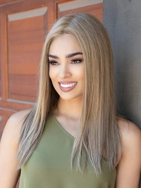 Veronica | Human Hair/ Synthetic Blend Wig (Mono Top)
