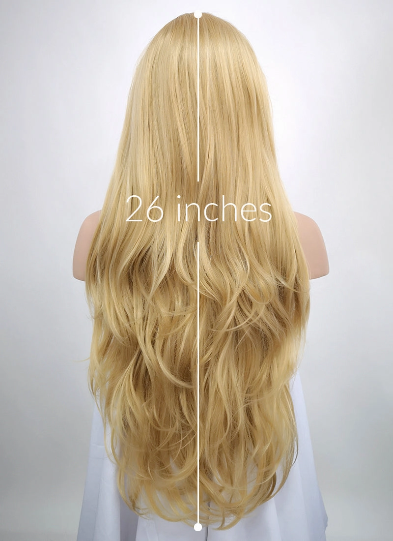 Wavy Blonde Lace Front Synthetic Wig LF323
